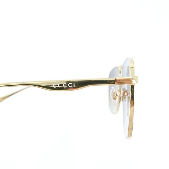 Gucci GG0336 Aviator Sunglasses Gold Brown OS - Picture 7 of 16